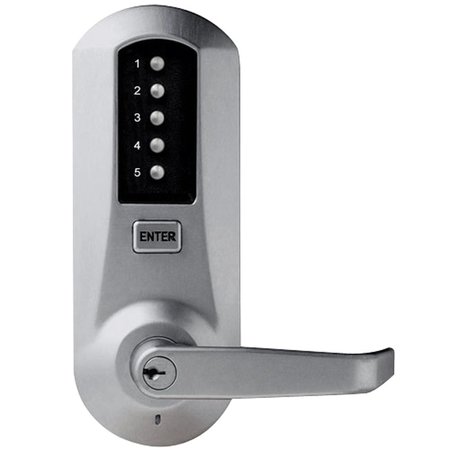 DORMAKABA Cylindrical Combination Knob Lock, Passage, 2-3/4-in Backset, 1/2-in Throw Latch, KIL, Schlage C Key 5041XSWK-26D-41